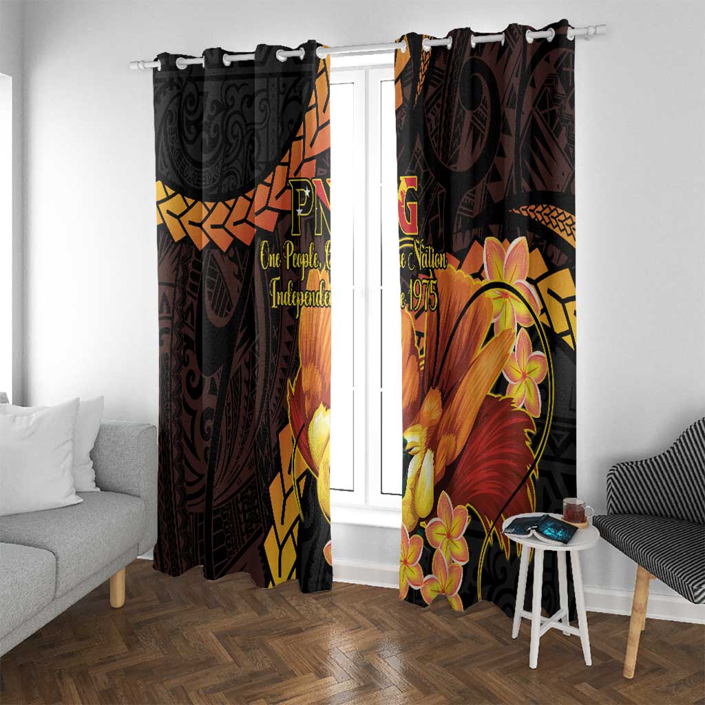 Papua New Guinea Independence Day Window Curtain 50th Anniversary Papua Niu Gini Bird Of Paradise LT14