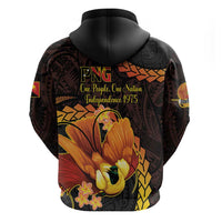 Papua New Guinea Independence Day Zip Hoodie 50th Anniversary Papua Niu Gini Bird Of Paradise LT14