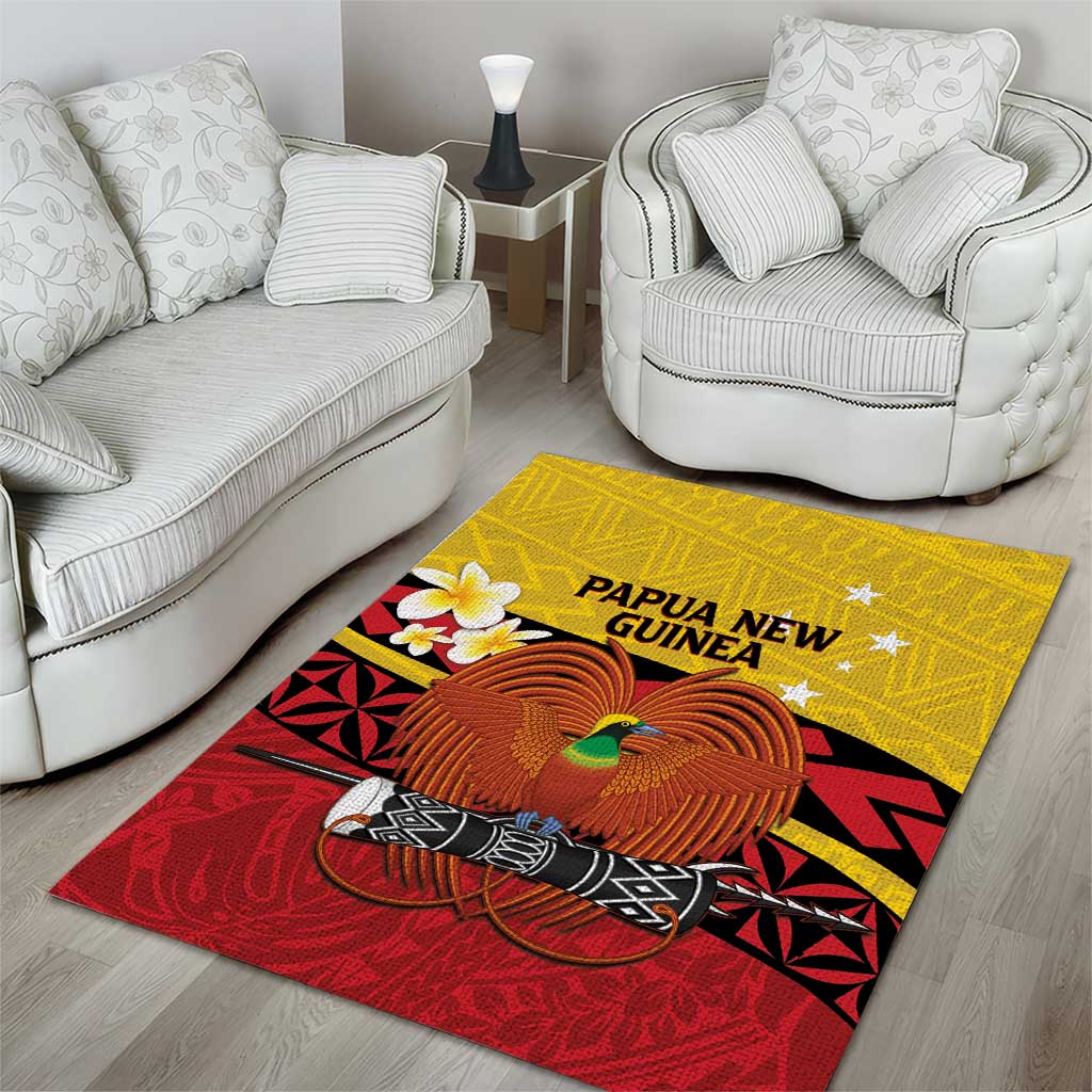 Papua New Guinea Independence Day Area Rug Since 1975 Unity In Diversity