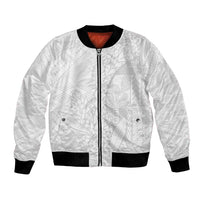 Samoa White Sunday Bomber Jacket Lotu Tamaiti Siapo With Teuila