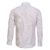 Samoa White Sunday Family Matching Off Shoulder Short Dress and Hawaiian Shirt Lotu Tamaiti Siapo With Teuila