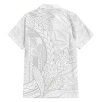 Samoa White Sunday Hawaiian Shirt Lotu Tamaiti Siapo With Teuila
