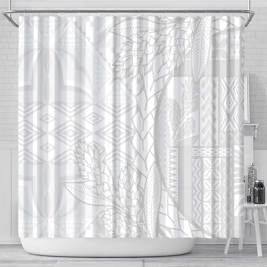 Samoa White Sunday Shower Curtain Lotu Tamaiti Siapo With Teuila