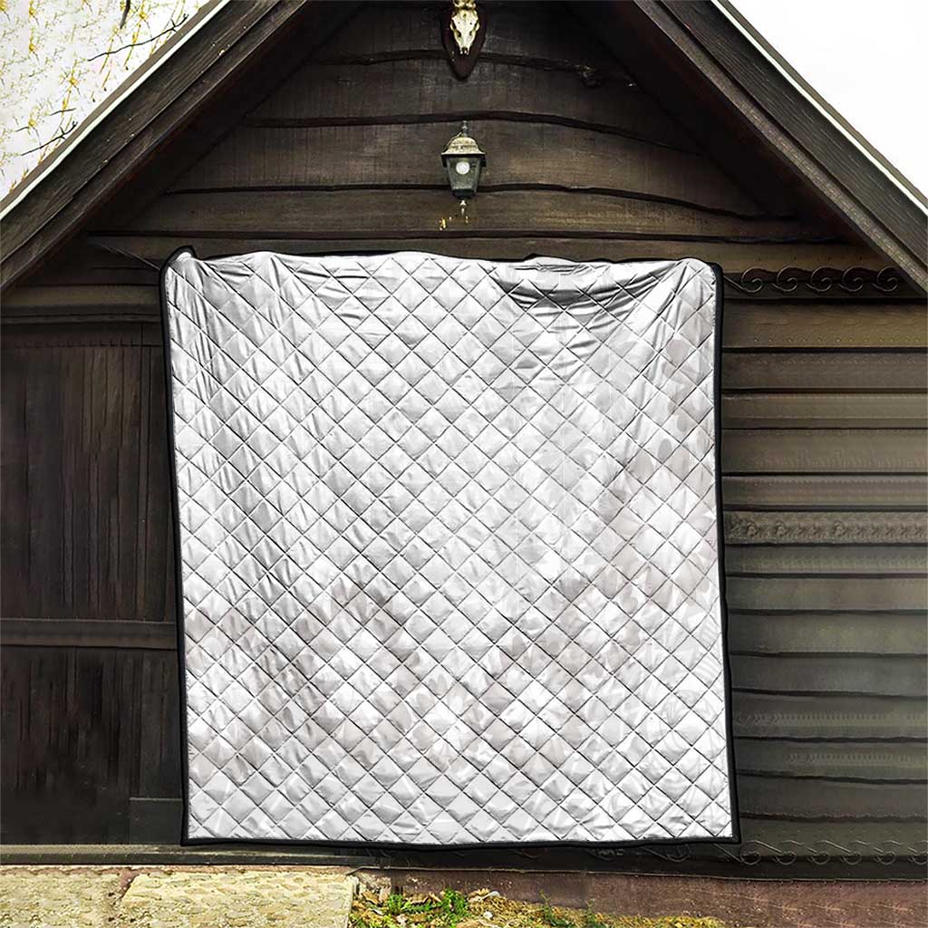 Tonga White Sunday Quilt Manuia le Aso Sa o Tamaiti Heilala With Ngatu Pattern LT14 - Polynesian Pride