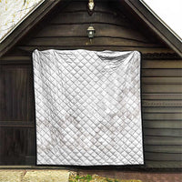 Tonga White Sunday Quilt Manuia le Aso Sa o Tamaiti Heilala With Ngatu Pattern LT14 - Polynesian Pride