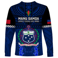Samoa Rugby Long Sleeve Shirt World Cup 2023 Go Champions Manu Samoa LT14 - Polynesian Pride