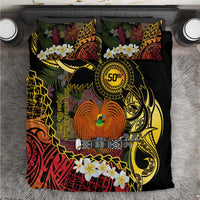 Papua New Guinea 50th Independence Anniversary Bedding Set Independen Stet bilong Papua Niu Gini LT14 Black - Polynesian Pride