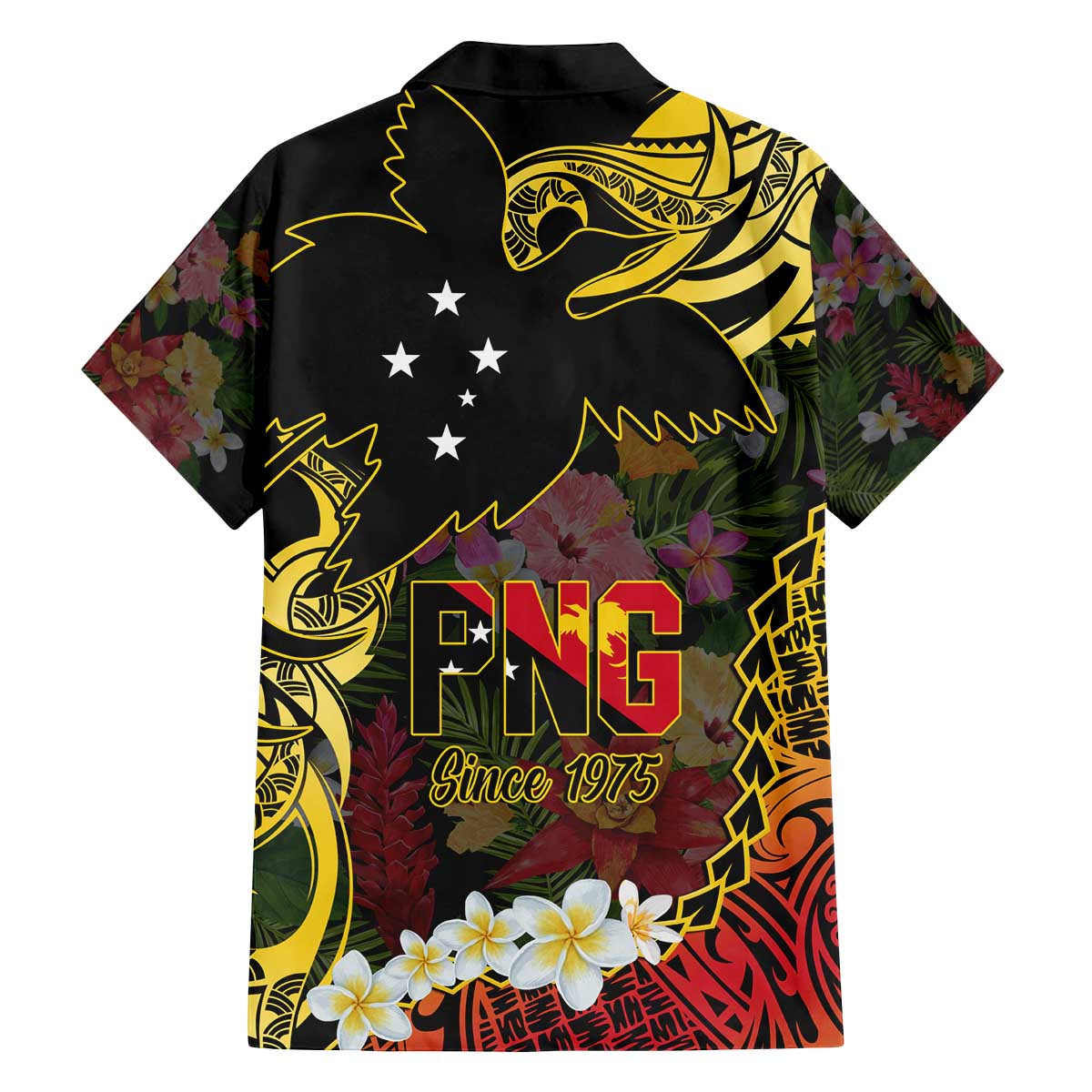 Papua New Guinea 50th Independence Anniversary Family Matching Off The Shoulder Long Sleeve Dress and Hawaiian Shirt Independen Stet bilong Papua Niu Gini LT14