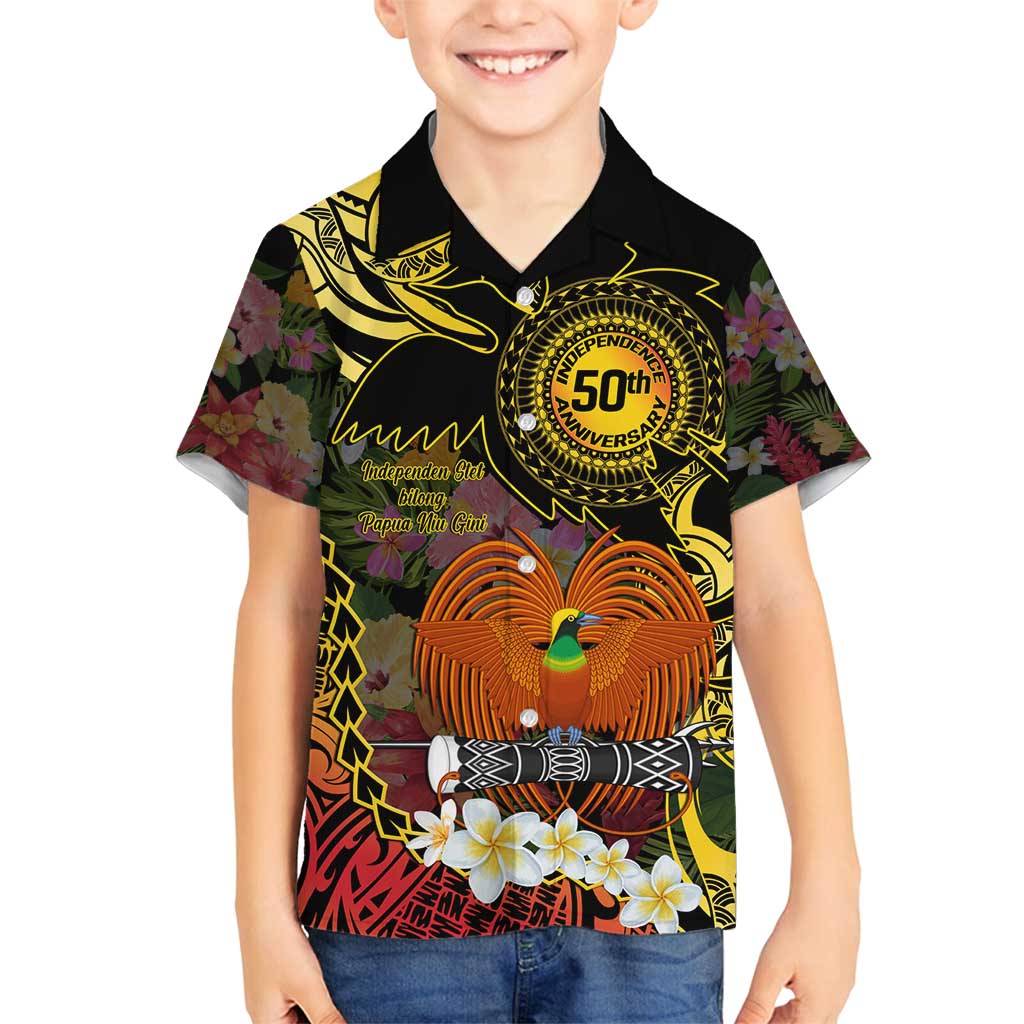 Papua New Guinea 50th Independence Anniversary Family Matching Tank Maxi Dress and Hawaiian Shirt Independen Stet bilong Papua Niu Gini LT14