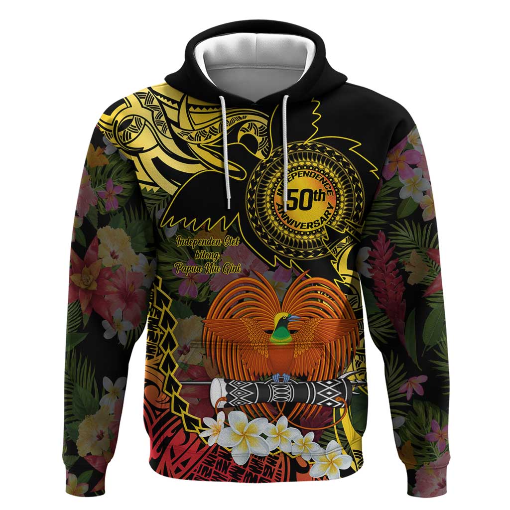 Papua New Guinea 50th Independence Anniversary Hoodie Independen Stet bilong Papua Niu Gini LT14
