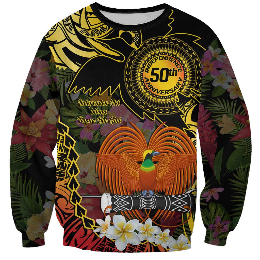Papua New Guinea 50th Independence Anniversary Sweatshirt Independen Stet bilong Papua Niu Gini LT14