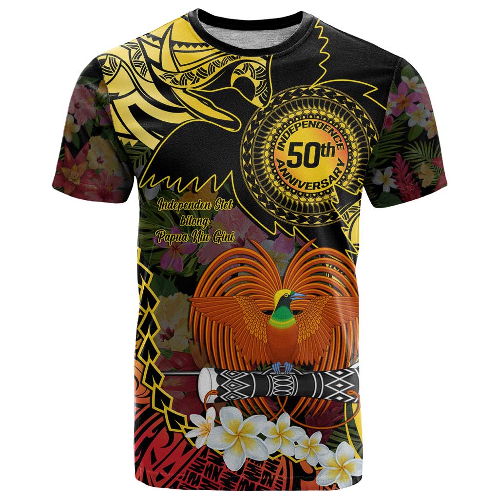 Papua New Guinea 50th Independence Anniversary T Shirt Independen Stet bilong Papua Niu Gini LT14
