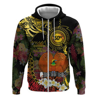 Papua New Guinea 50th Independence Anniversary Zip Hoodie Independen Stet bilong Papua Niu Gini LT14