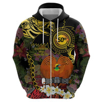 Papua New Guinea 50th Independence Anniversary Zip Hoodie Independen Stet bilong Papua Niu Gini LT14