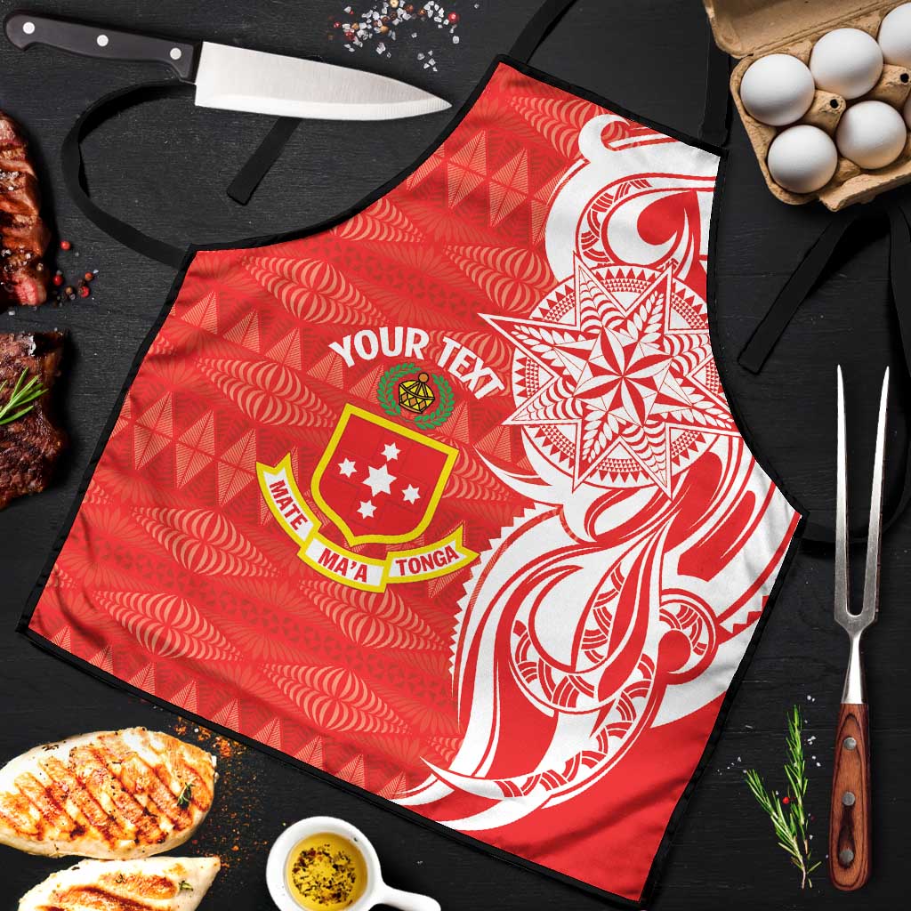 Personalised Kolisi Tonga Apron Mate Maa Tonga Ngatu Pattern - Polynesian Pride