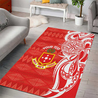 Personalised Kolisi Tonga Area Rug Mate Maa Tonga Ngatu Pattern - Polynesian Pride