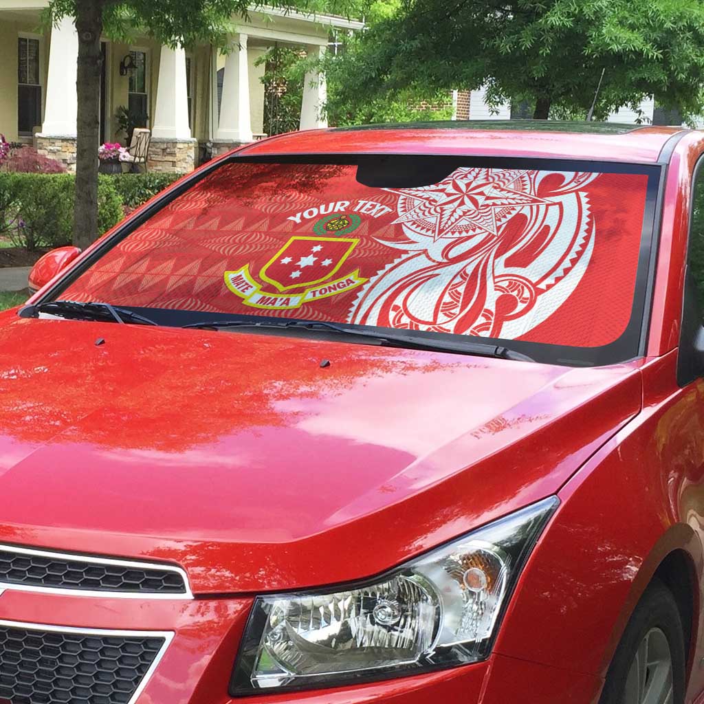 Personalised Kolisi Tonga Auto Sun Shade Mate Maa Tonga Ngatu Pattern LT14 - Polynesian Pride