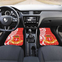 Personalised Kolisi Tonga Car Mats Mate Maa Tonga Ngatu Pattern - Polynesian Pride