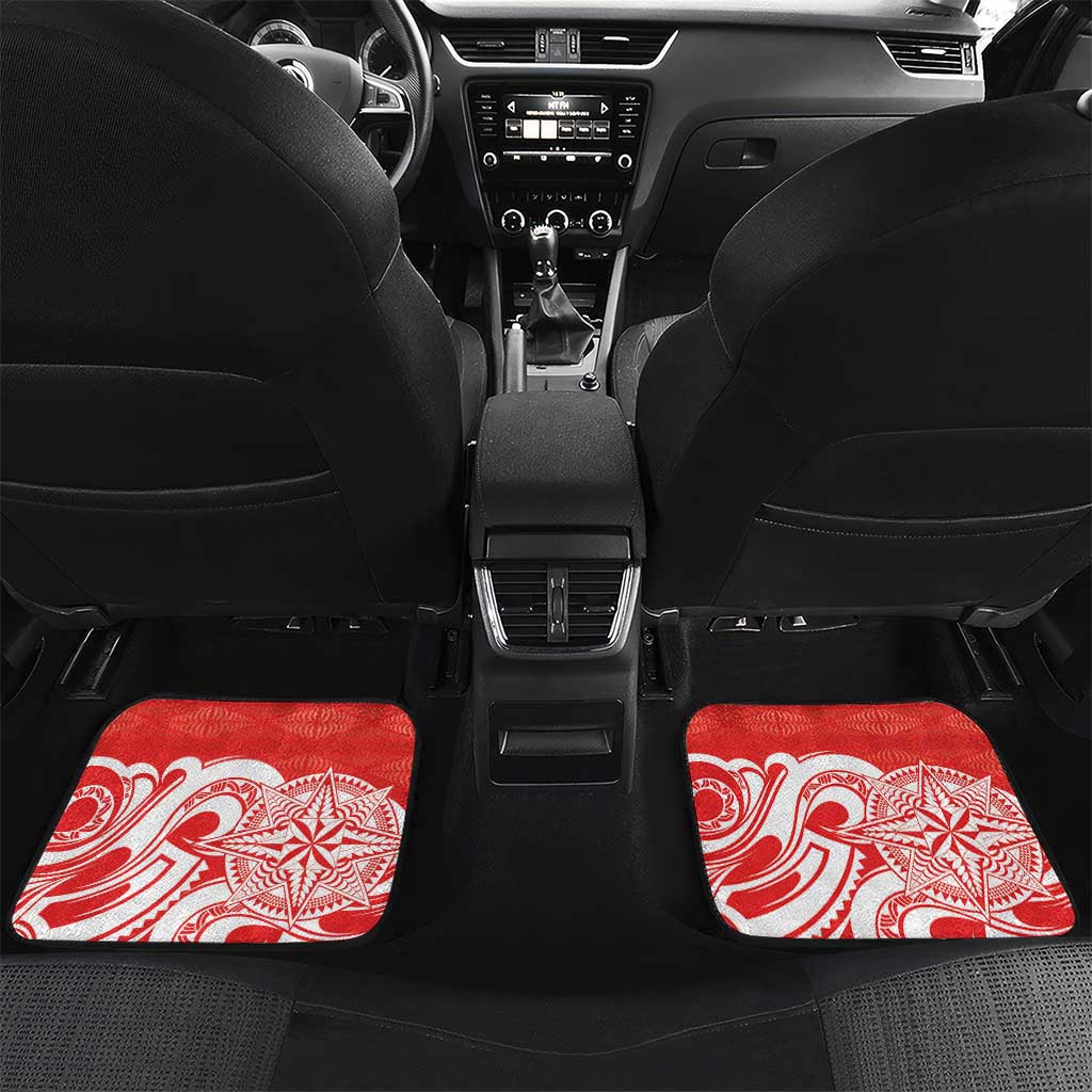Personalised Kolisi Tonga Car Mats Mate Maa Tonga Ngatu Pattern - Polynesian Pride