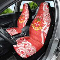 Personalised Kolisi Tonga Car Seat Cover Mate Maa Tonga Ngatu Pattern - Polynesian Pride