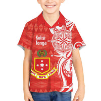 Personalised Kolisi Tonga Family Matching Summer Maxi Dress and Hawaiian Shirt Mate Maa Tonga Ngatu Pattern - Polynesian Pride