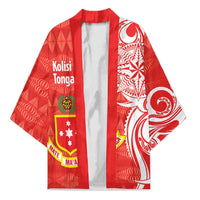 Personalised Kolisi Tonga Kimono Mate Maa Tonga Ngatu Pattern - Polynesian Pride