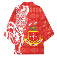 Personalised Kolisi Tonga Kimono Mate Maa Tonga Ngatu Pattern - Polynesian Pride