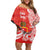 Personalised Kolisi Tonga Off Shoulder Short Dress Mate Maa Tonga Ngatu Pattern - Polynesian Pride