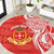 Personalised Kolisi Tonga Round Carpet Mate Maa Tonga Ngatu Pattern - Polynesian Pride