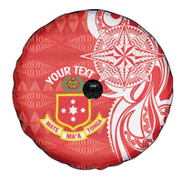 Personalised Kolisi Tonga Spare Tire Cover Mate Maa Tonga Ngatu Pattern - Polynesian Pride