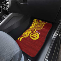 Personalised Tonga High School Car Mats THS Tongan Ngatu Pattern - Polynesian Pride
