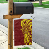 Personalised Tonga High School Garden Flag THS Tongan Ngatu Pattern - Polynesian Pride