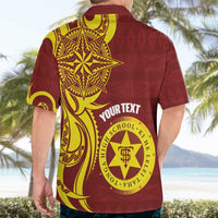 Personalised Tonga High School Hawaiian Shirt THS Tongan Ngatu Pattern - Polynesian Pride