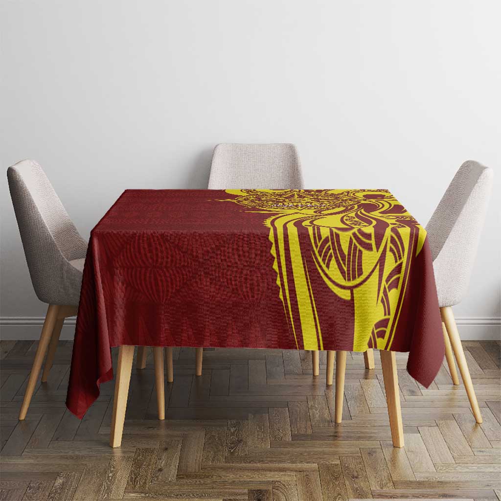 Personalised Tonga High School Tablecloth THS Tongan Ngatu Pattern - Polynesian Pride