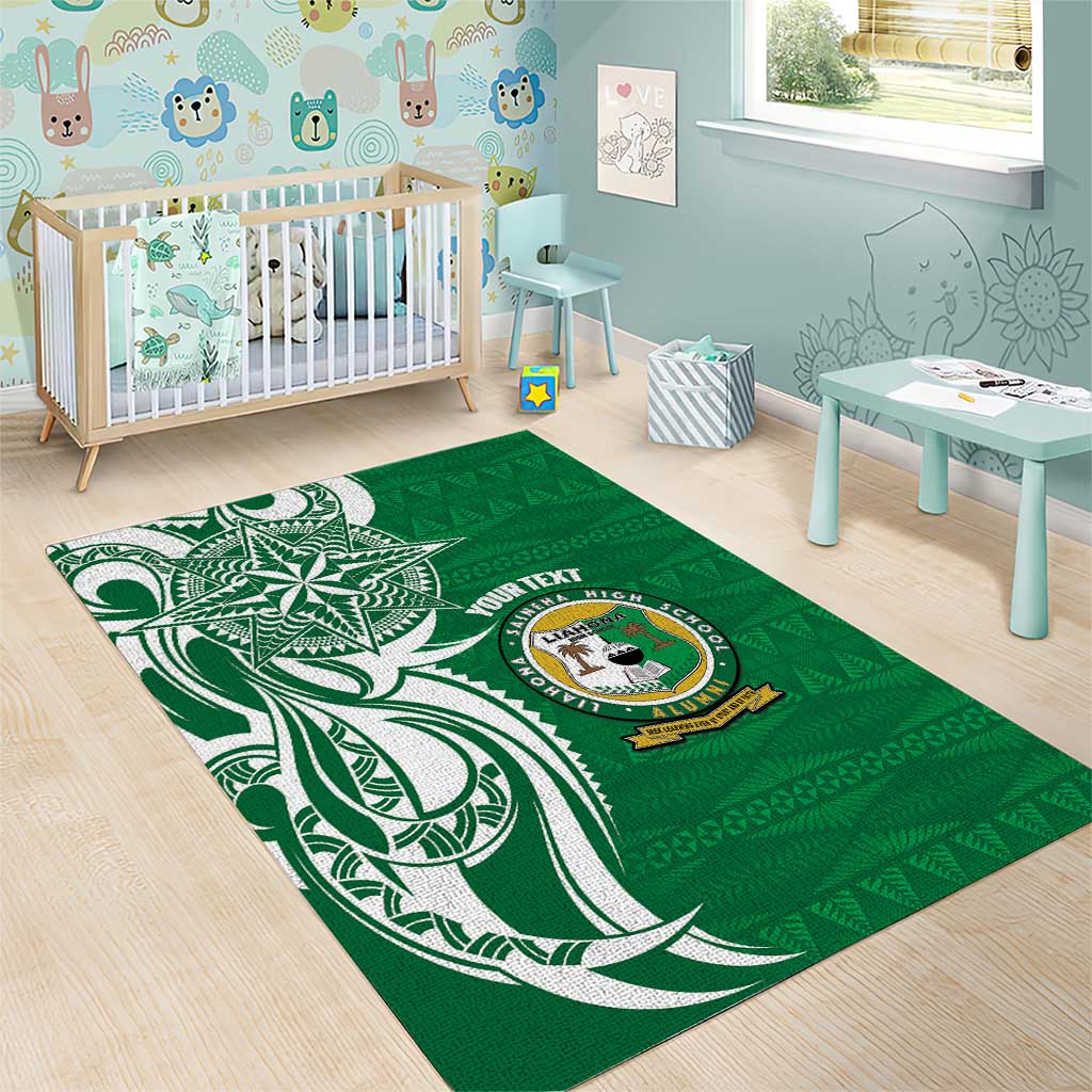 Personalised Liahona - Saineha High School Area Rug Tongan Ngatu Pattern - Polynesian Pride