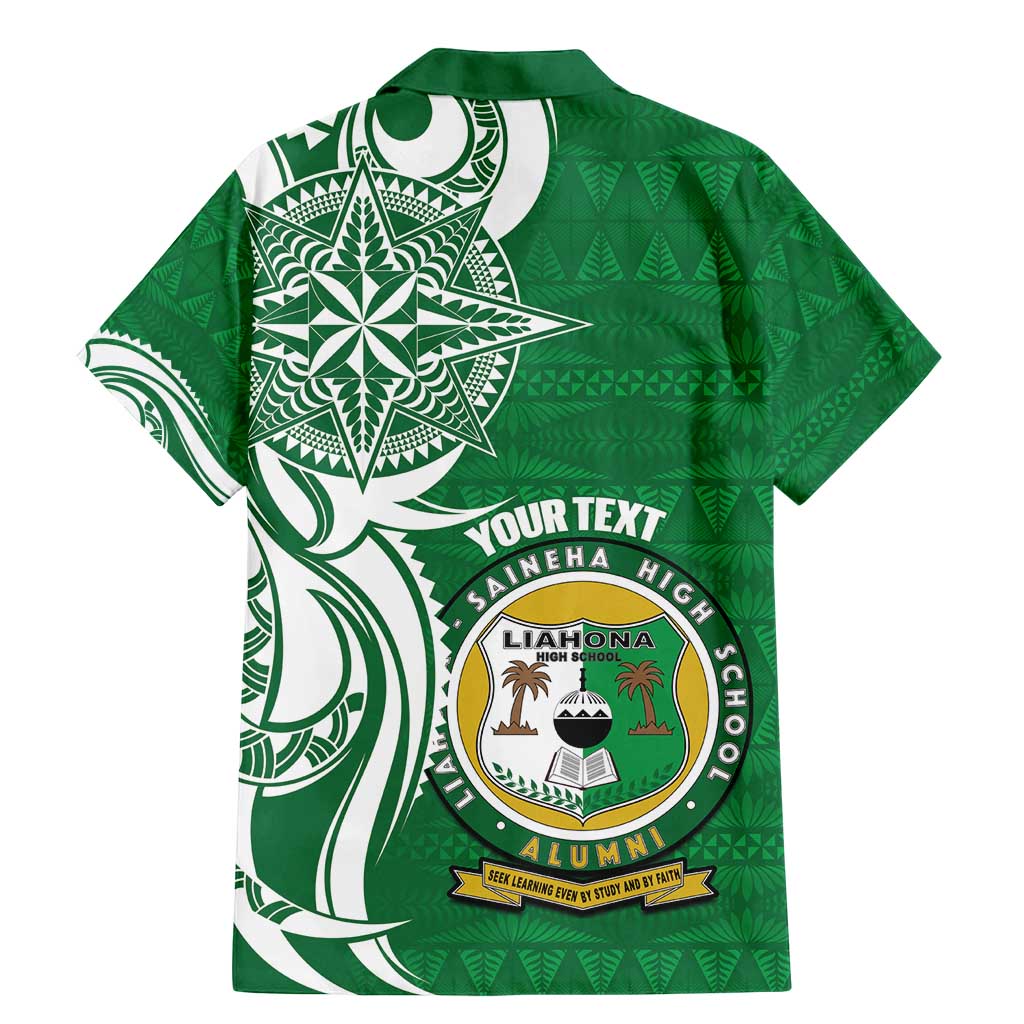 Personalised Liahona - Saineha High School Family Matching Mermaid Dress and Hawaiian Shirt Tongan Ngatu Pattern - Polynesian Pride