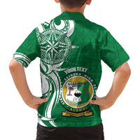 Personalised Liahona - Saineha High School Family Matching Puletasi and Hawaiian Shirt Tongan Ngatu Pattern - Polynesian Pride