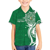 Personalised Liahona - Saineha High School Hawaiian Shirt Tongan Ngatu Pattern - Polynesian Pride