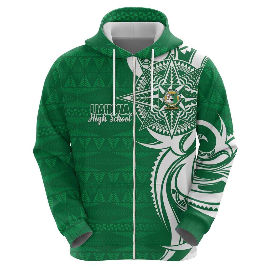 Personalised Liahona - Saineha High School Hoodie Tongan Ngatu Pattern - Polynesian Pride