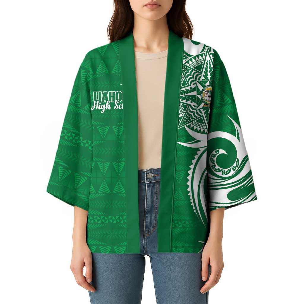 Personalised Liahona - Saineha High School Kimono Tongan Ngatu Pattern - Polynesian Pride