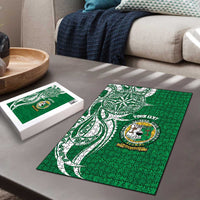 Personalised Liahona - Saineha High School Puzzle Tongan Ngatu Pattern - Polynesian Pride