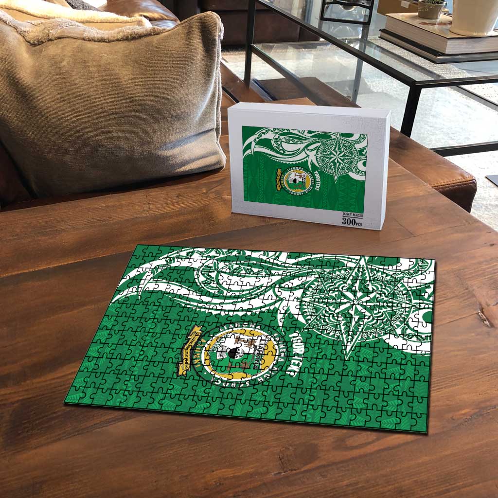 Personalised Liahona - Saineha High School Puzzle Tongan Ngatu Pattern - Polynesian Pride
