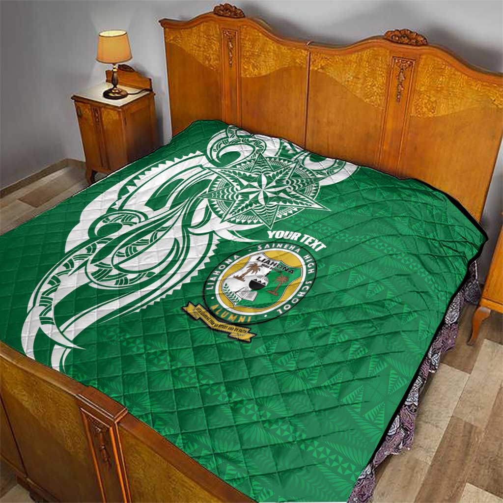 Personalised Liahona - Saineha High School Quilt Tongan Ngatu Pattern - Polynesian Pride