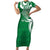 Personalised Liahona - Saineha High School Short Sleeve Bodycon Dress Tongan Ngatu Pattern - Polynesian Pride