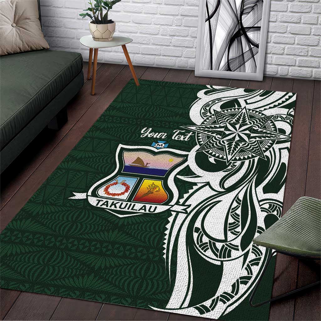 Personalised Tonga Takuilau College Area Rug Est 1975 Tongan Ngatu Pattern - Polynesian Pride