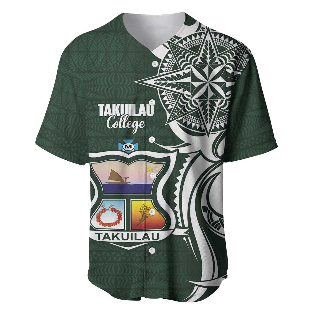 Personalised Tonga Takuilau College Baseball Jersey Est 1975 Tongan Ngatu Pattern - Polynesian Pride