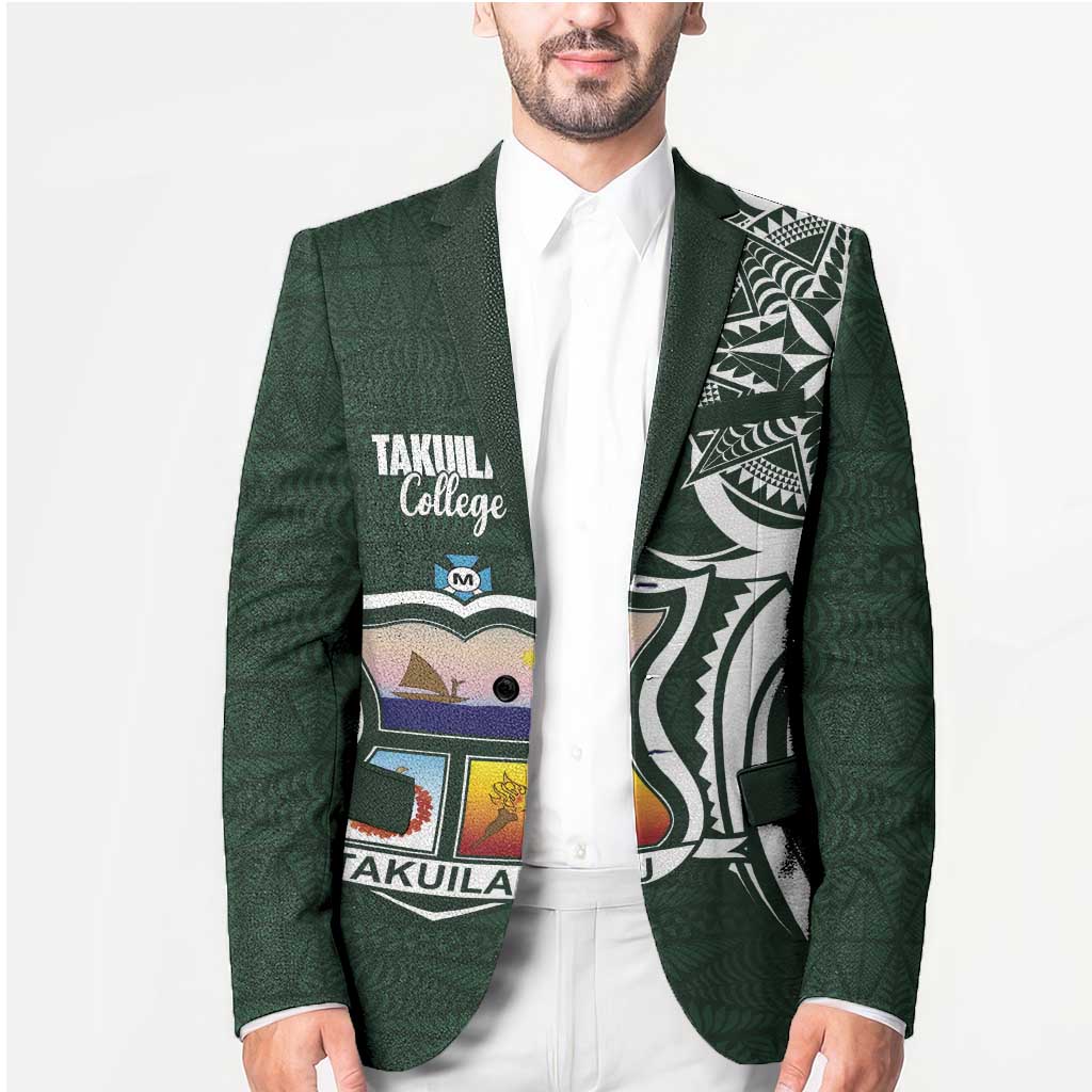 Personalised Tonga Takuilau College Blazer Est 1975 Tongan Ngatu Pattern - Polynesian Pride