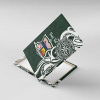 Personalised Tonga Takuilau College Canvas Wall Art Est 1975 Tongan Ngatu Pattern - Polynesian Pride