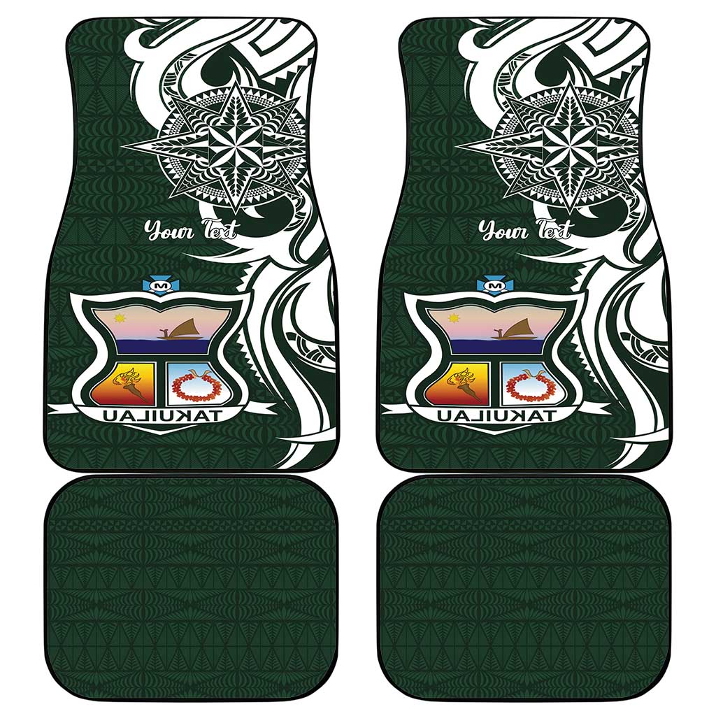 Personalised Tonga Takuilau College Car Mats Est 1975 Tongan Ngatu Pattern - Polynesian Pride