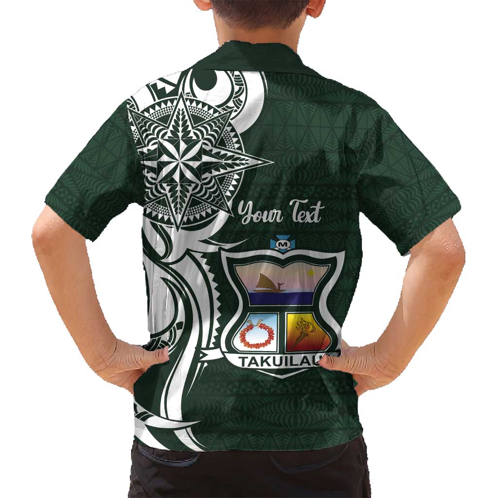 Personalised Tonga Takuilau College Family Matching Long Sleeve Bodycon Dress and Hawaiian Shirt Est 1975 Tongan Ngatu Pattern - Polynesian Pride